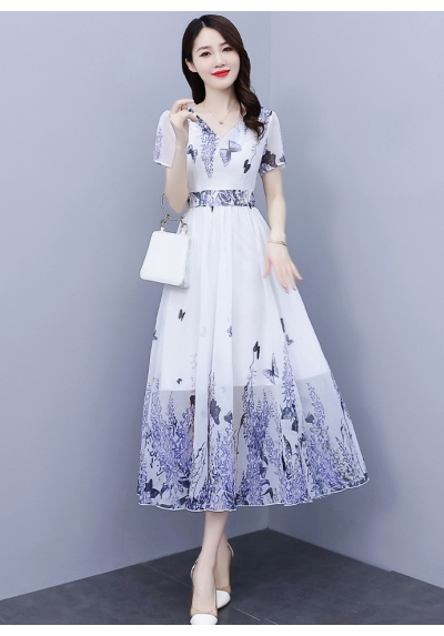 long dress wanita korea D7737