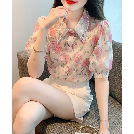 kemeja wanita korean style T7882