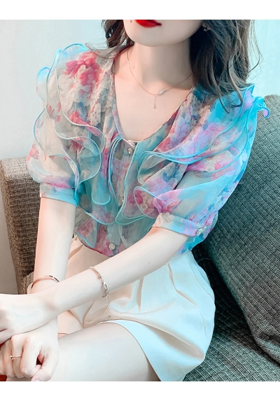 blouse wanita korea T7887