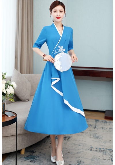dress wanita korea D7738