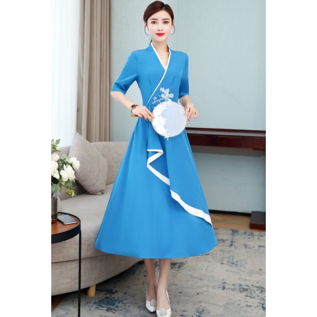 dress wanita korea D7730