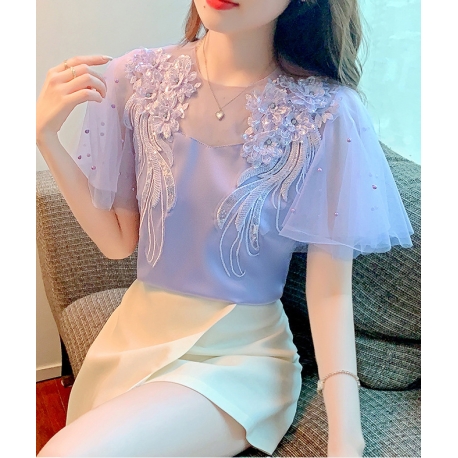 blouse wanita korea T7893