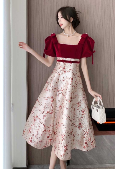 dress wanita korea D7745