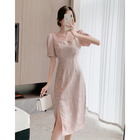 dress wanita korea D7208