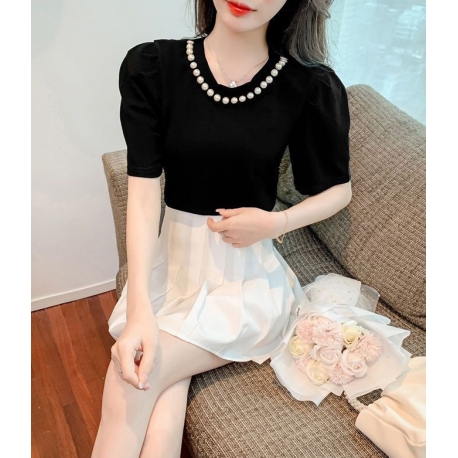 blouse wanita korea T7743