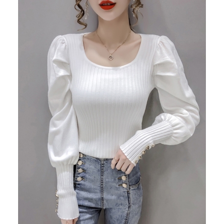 blouse rajut wanita korea T7907