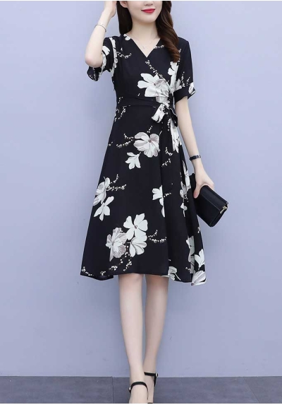 dress wanita korea import D7768