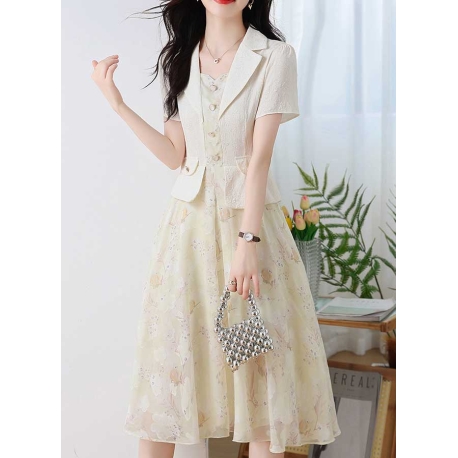 dress wanita korea import D7769