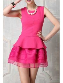 dress wanita korea D2037