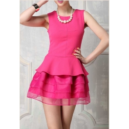 dress wanita korea D2037