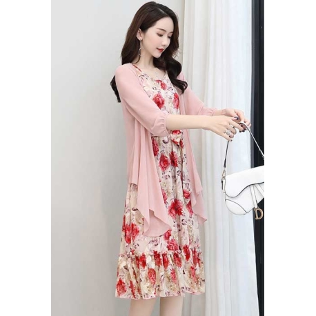 dress wanita korea D6306