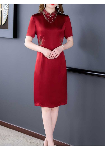 dress cheongsam wanita korea import D7775