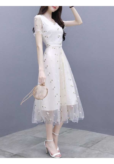 dress wanita korea import D7770