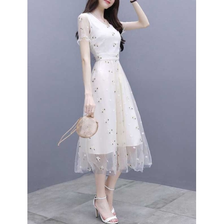 dress wanita korea import D7770