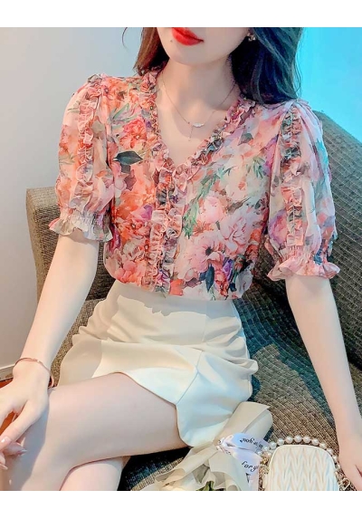 blouse wanita korean style T7944