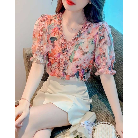 blouse wanita korean style T7944