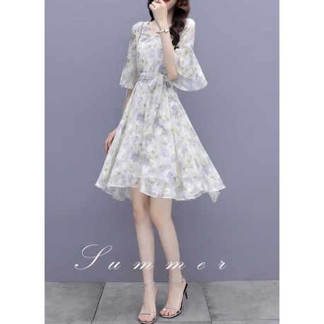 dress wanita korea D7798