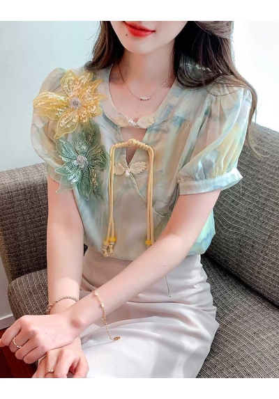blouse wanita korean style T7953