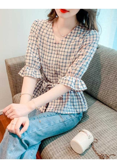 blouse wanita korea T7956