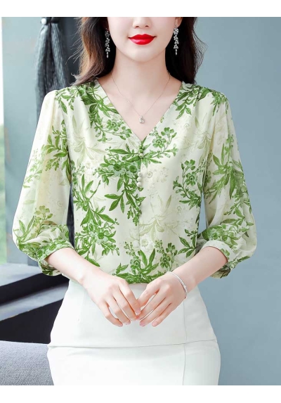 blouse wanita korea T7956