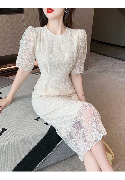 dress wanita korea D7627