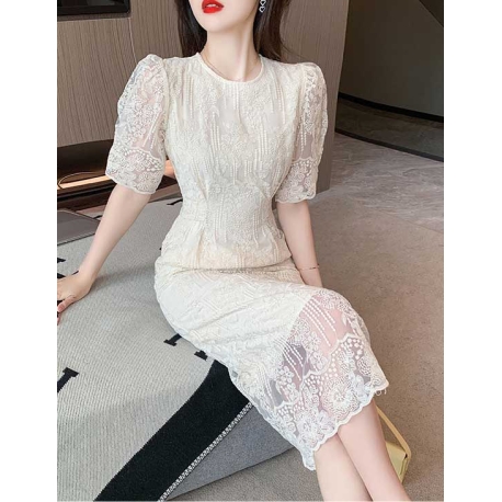 dress wanita korea D7627