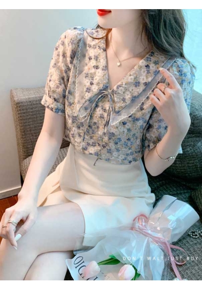 blouse wanita korea T7961