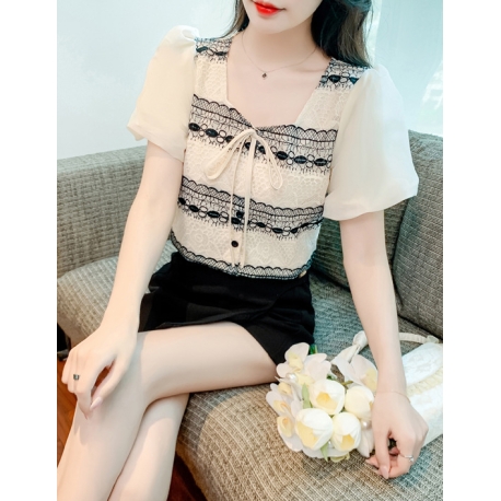 blouse wanita korea T7963