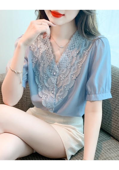 blouse wanita korea T7966