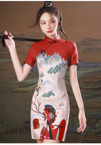 dress cheongsam import D7781