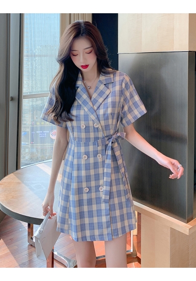 dress wanita korea D7639