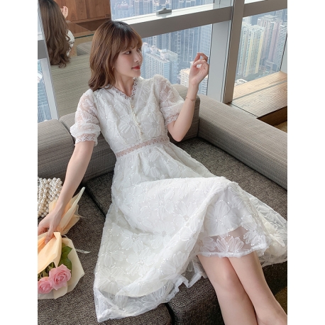 dress wanita korea D7630