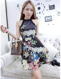 dress wanita import D2089