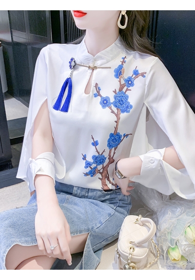 blouse  cheongsam wanita import T7982