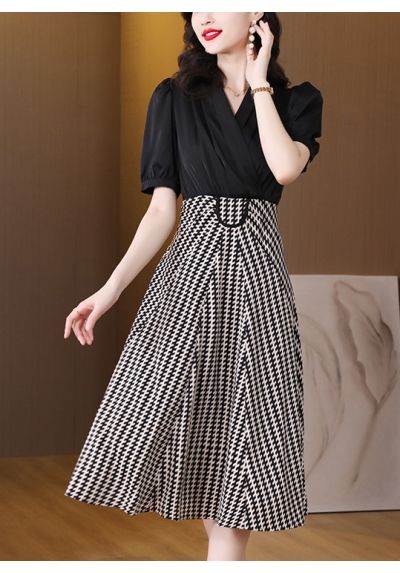 dress wanita korea D7846