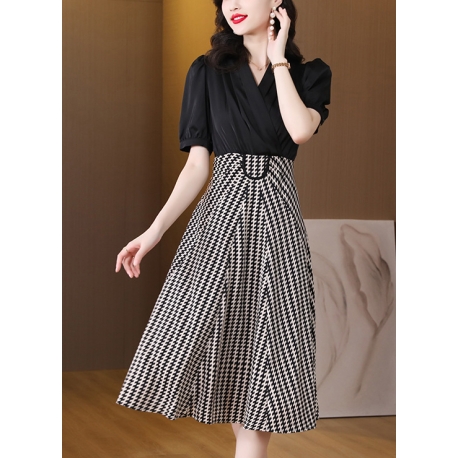 dress wanita korea D7842