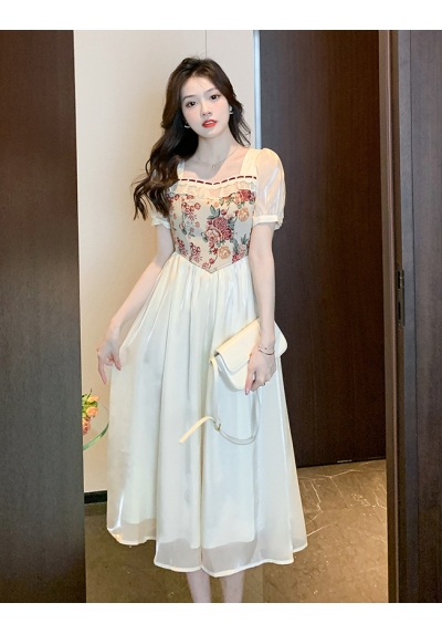 dress wanita korea D7858