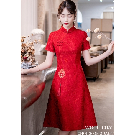 dress cheongsam import D7859