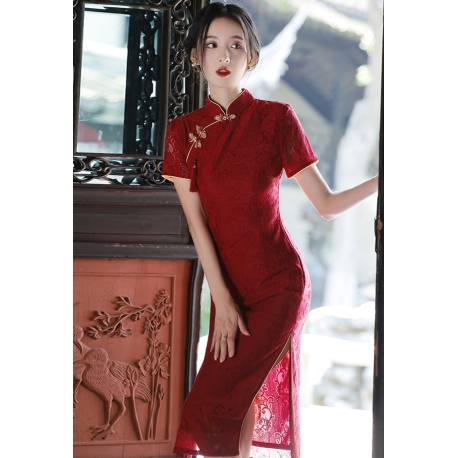 dress cheongsam import D7876