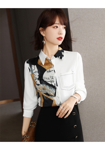 kemeja formal wanita import korea T8038