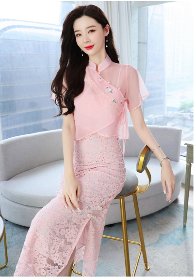 dress wanita korea D7871