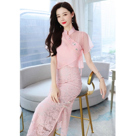 dress wanita korea D7871