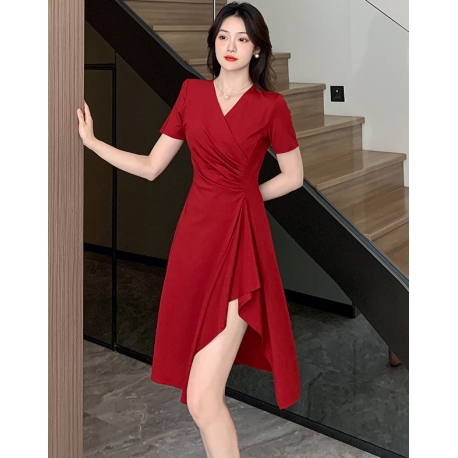 dress wanita korea D7853