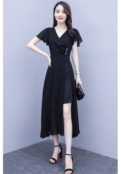 dress wanita korea D7853