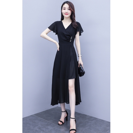dress wanita korea D7853