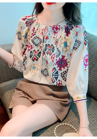 blouse wanita korea T8057
