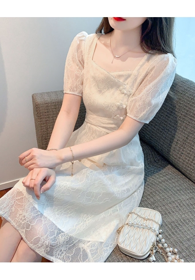 dress wanita korea D7894