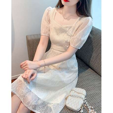 dress wanita korea D7894