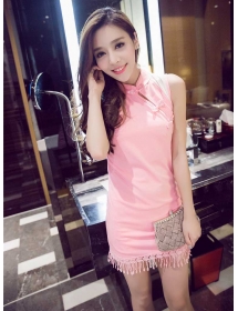 dress wanita kerah shanghai D2156