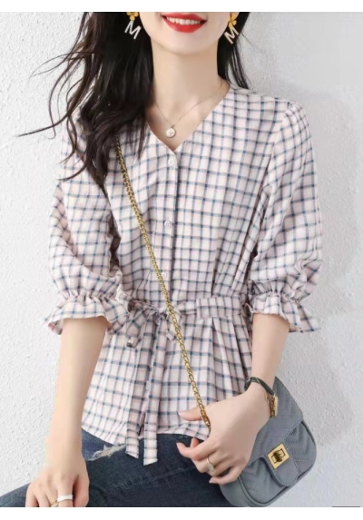 blouse wanita korea T7957